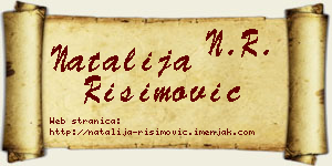 Natalija Risimović vizit kartica